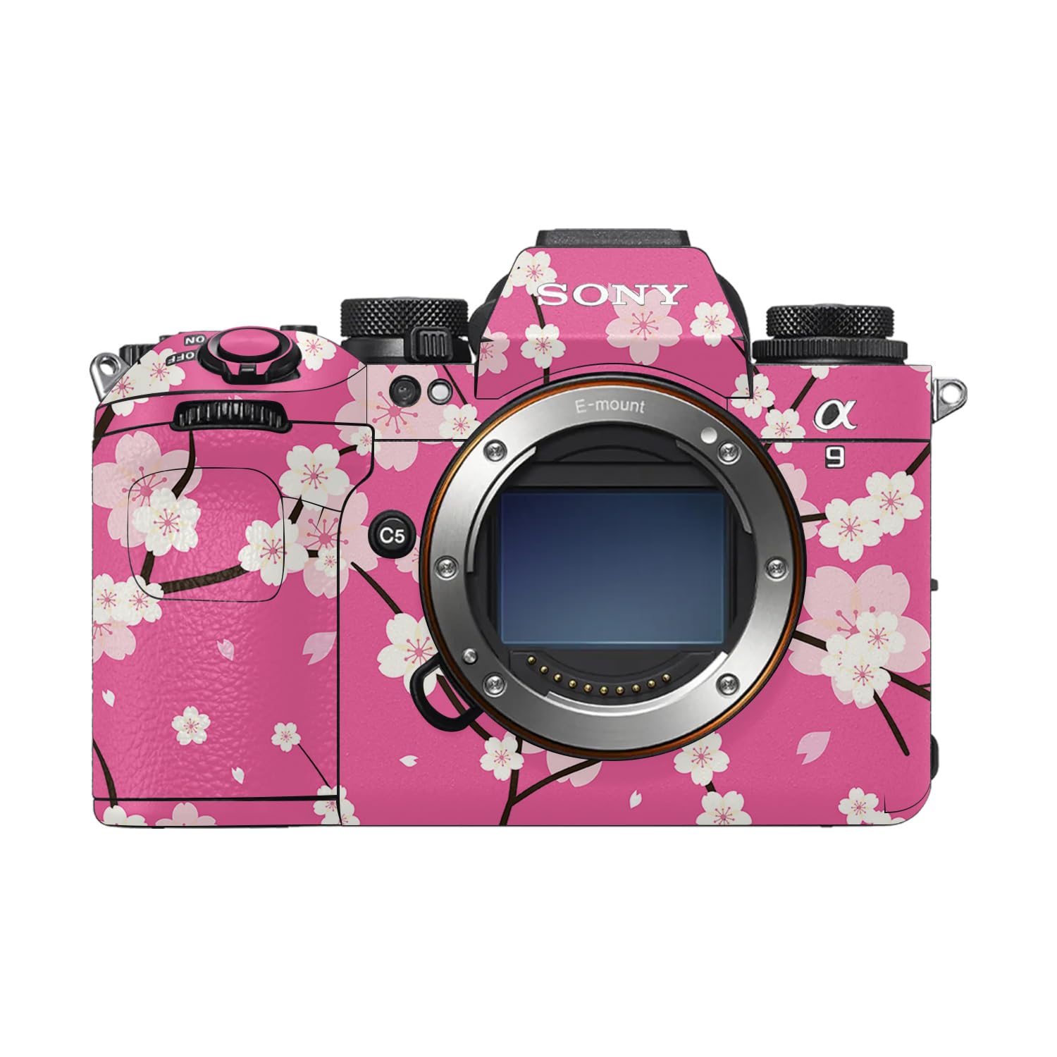 Camera Skin Compatible with Sony Alpha 9 III (2024) - Sakura Pink - Premium 3M Vinyl Protective Wrap Decal Cover - Easy to Apply | Crafted in the USA by MightySkins