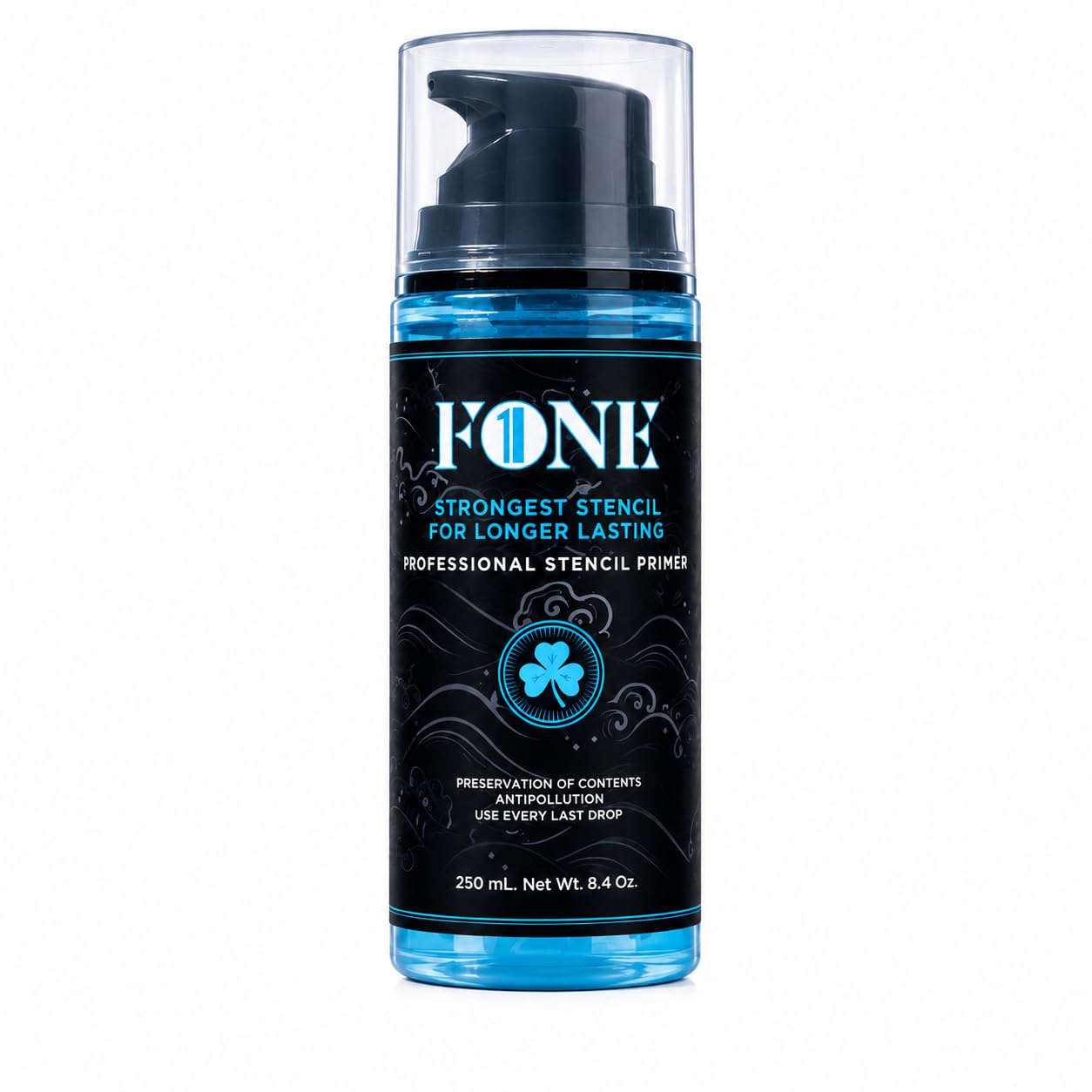 F-ONE Professional Tattoo Stencil Gel – Strongest Long Lasting Tattoo Transfer Solution for Sharp & Clear Stencil Blue, 250ml-image-14