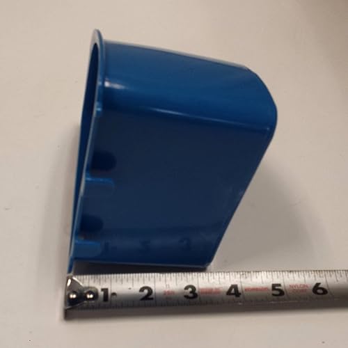 Miniatura 4 de Cage Cups Blue Corner Cup 1.2 cuartos de galón  38 onzas líquidas colgantes para alimentación y jaula de agua para pollo, hoguera, aves de corral,