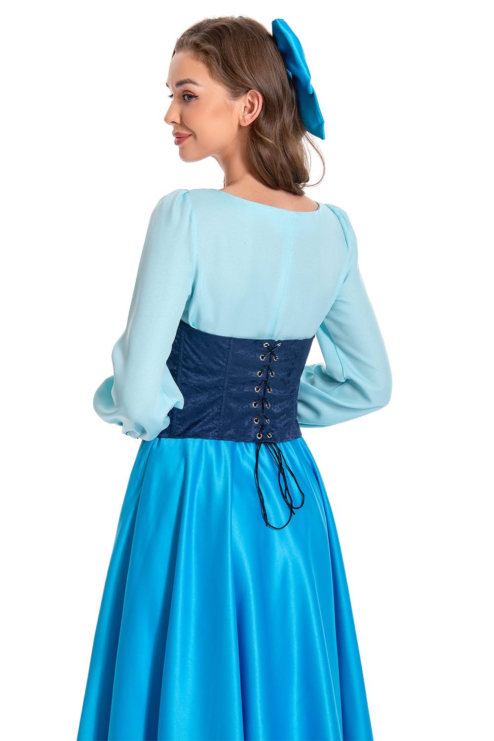 Disfraz de sirena para mujer, vestido de princesa, cosplay, traje de disfraz, juego de Halloween, carnaval