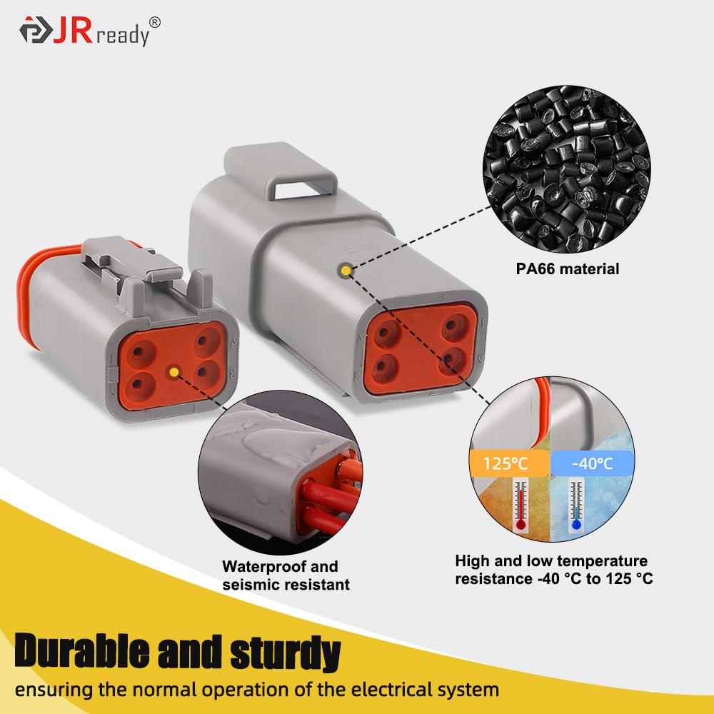 Deutsch 2 4 6 8 Macho Fêmea De 12 Pinos Auto Ficha Dt04-3p 4p 6p 8p 12p E DT06-3s 4s 6s 8s 12s - Foto 5