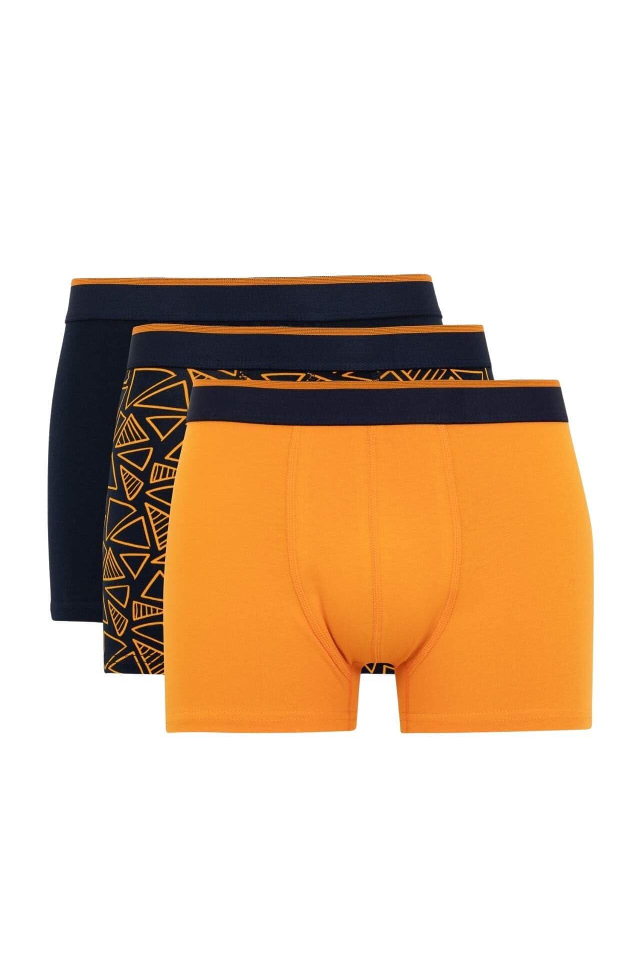 Erkek Regular Fit 3'lü Boxer