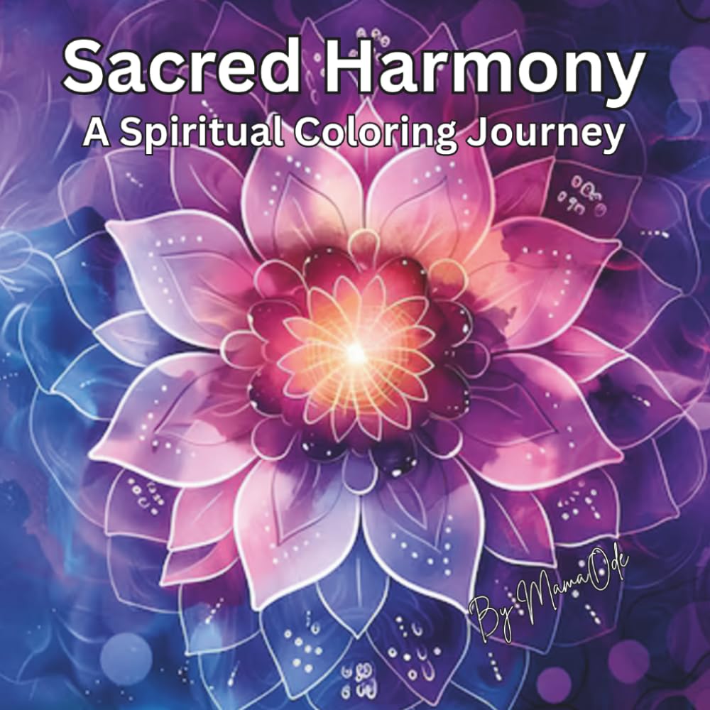 Sacred Harmony: A Spiritual Coloring Journey