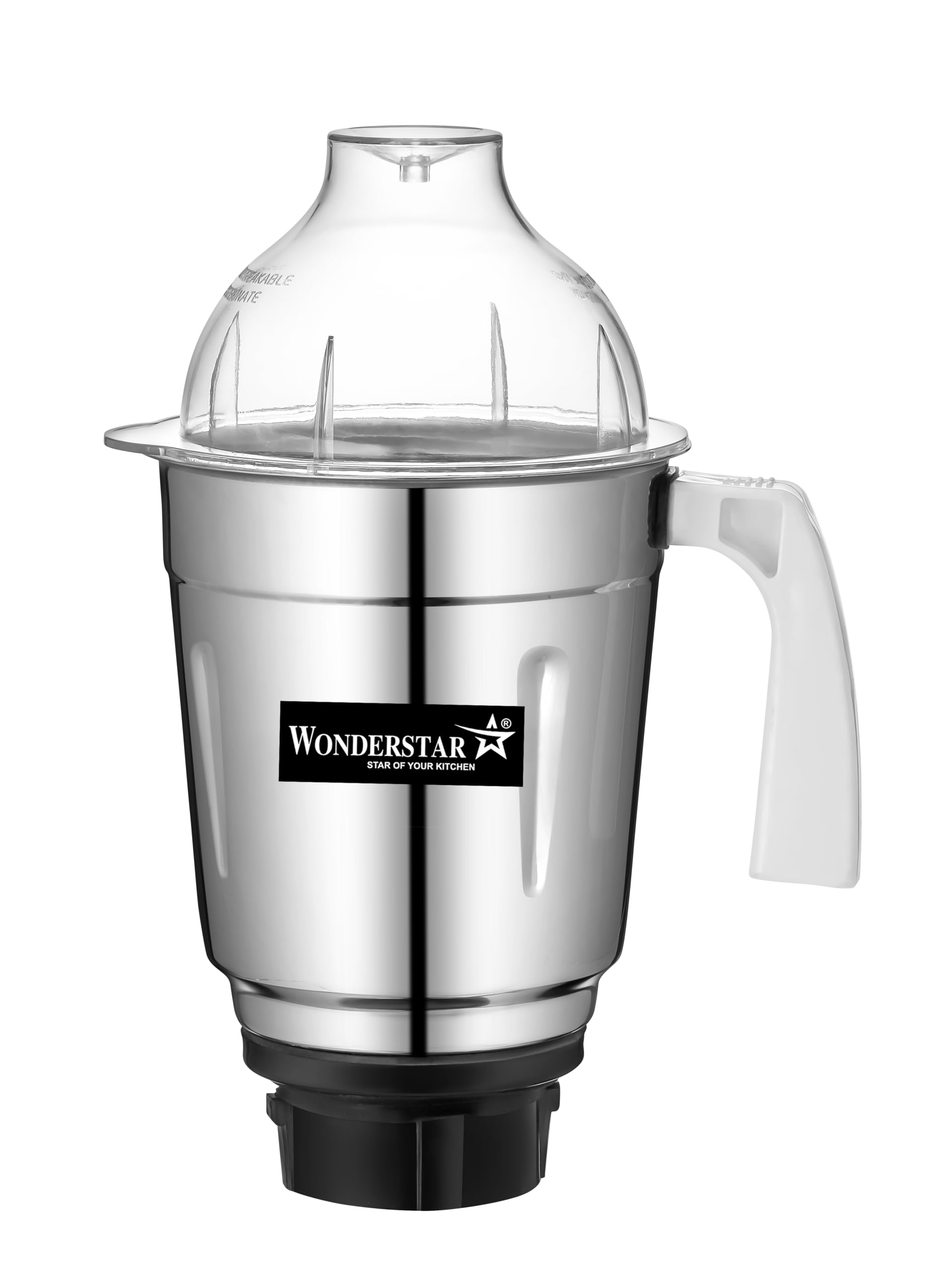 Wonder Star Preeti Mixer Grinder Compatible Jar ||Compatible With Preethi MG 146,Popular, Blue Leaf, Eco, Chef Pro &amp;Many More||4 Teeth High Nylon Coupler (BIG JAR 1750ML)