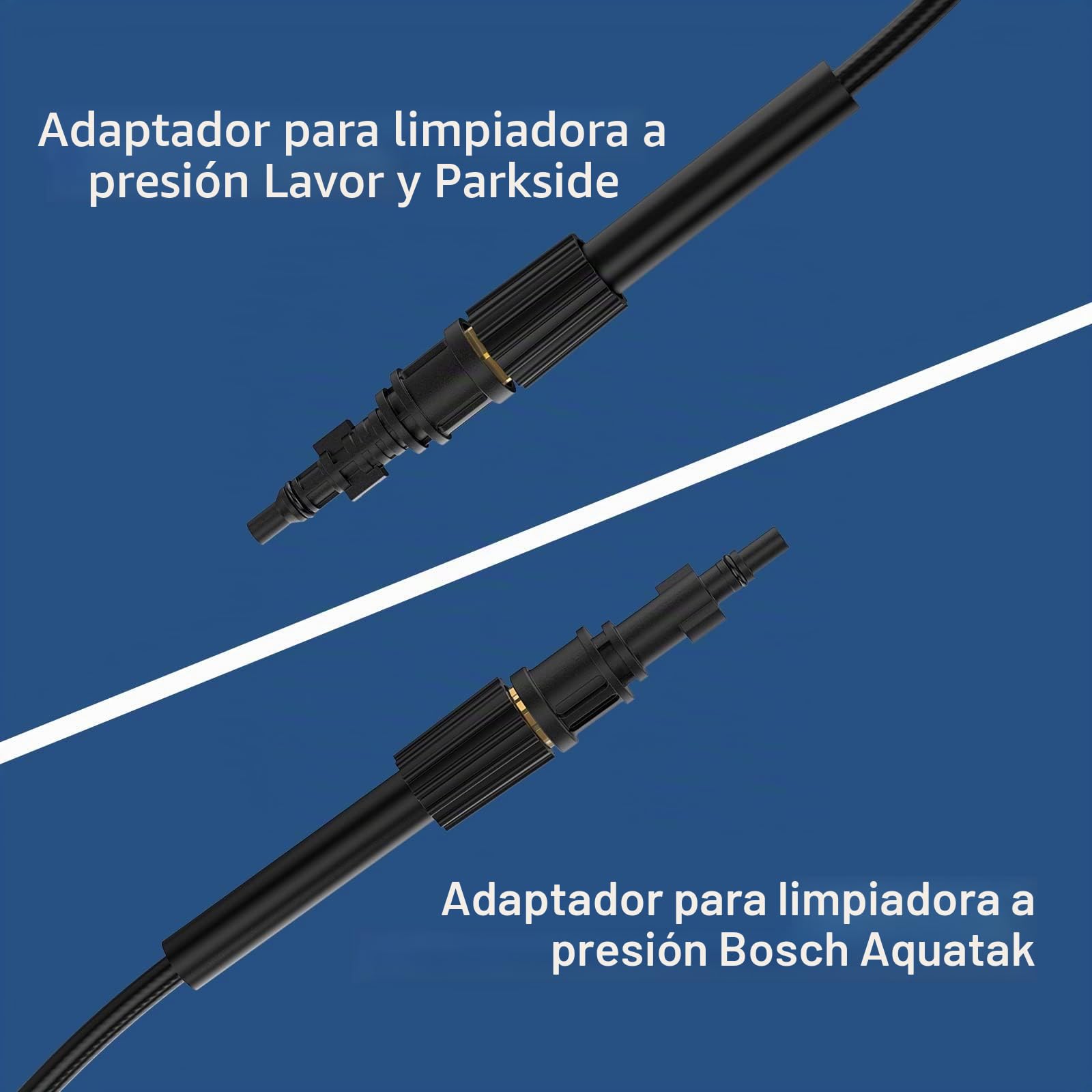 15M Tuyau Déboucheur Canalisation pour Nettoyeur Haute Pression Kärcher K2 K3 K4 K5 K6 K7 HD HDs, 180Bar Kit Furet Professional avec Buse à Jet et Rotatif & Adaptateurs pour Lavor Parkside & Bosch