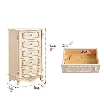 ヨーロピアン調　チェスト４段5杯　洋タンス　箪笥　完成品 ヨーロピアン調チェスト4段5杯洋タンス箪笥完成品