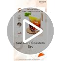 Image of Kavi Plain Round Cork Coasters Set of 10, 5mm Thick, 4 in Dia, Water Absorbent, Heat Resistant, Natural Brown