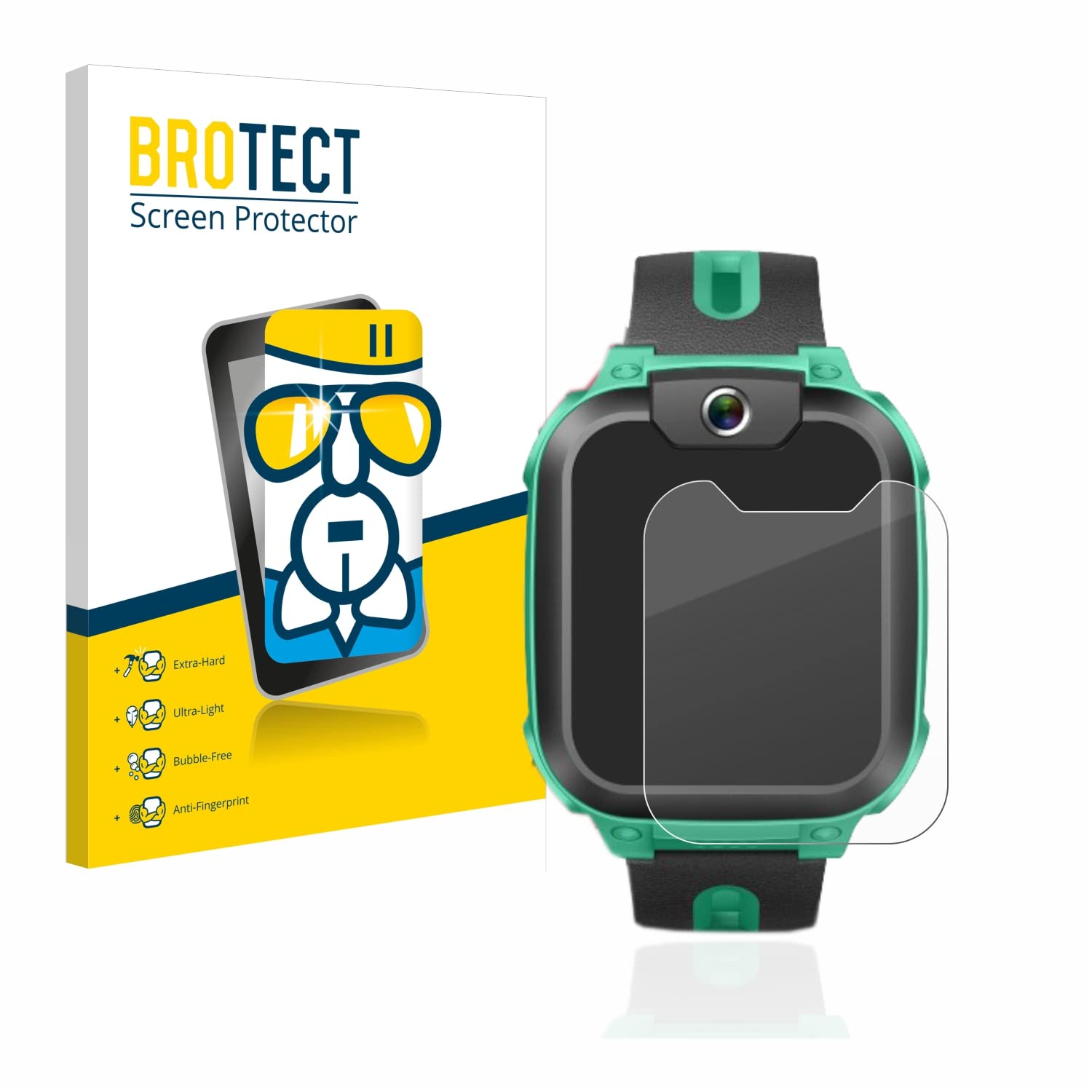 BROTECT Protector Pantalla Cristal Para LIGE Smartwatch 1.6" Protector Vidrio - [Dureza 9H, Anti-Arañazos - View #9