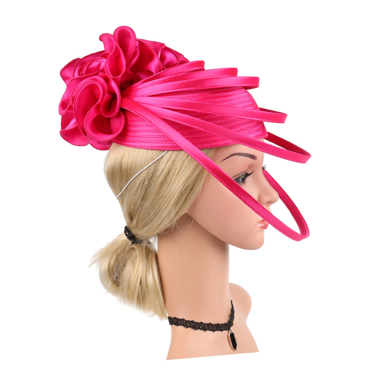 FOMIYES 2pezzi Fascinator Elegante da Donna per Cerimonie e Feste Cappello Leggero con Headband Accessorio da Sposa per Tea Party e Banquet Design Romantico e Comodo e Attraente per Ogni