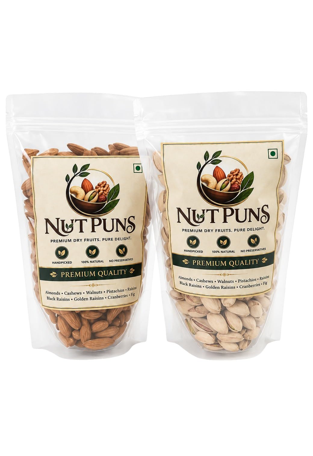 NUT PUNS Premium Dry Fruits, Handpicked, 100% Natural, No Preservatives (Pack of 1, Almonds)-image-10