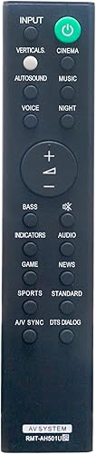 Allimity RMT-AH501U RMTAH501U - Mando a distancia de repuesto compatible con barra de sonido Sony HT-X8500 HTX8500
