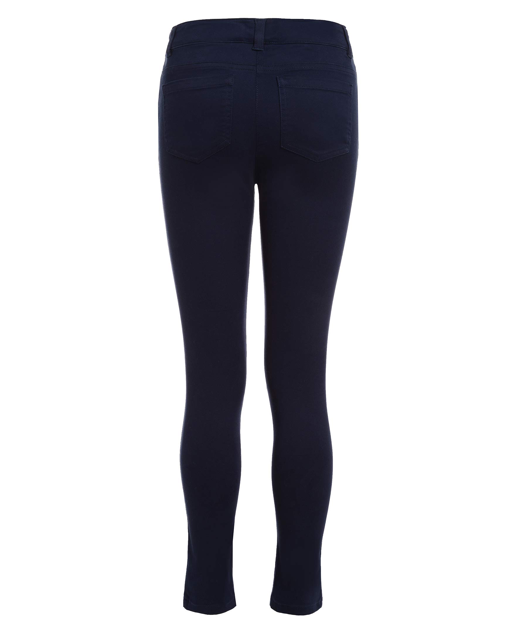 Nautica School Uniform Stretch Twill Skinny Leg Pant Pantalones para Niñas