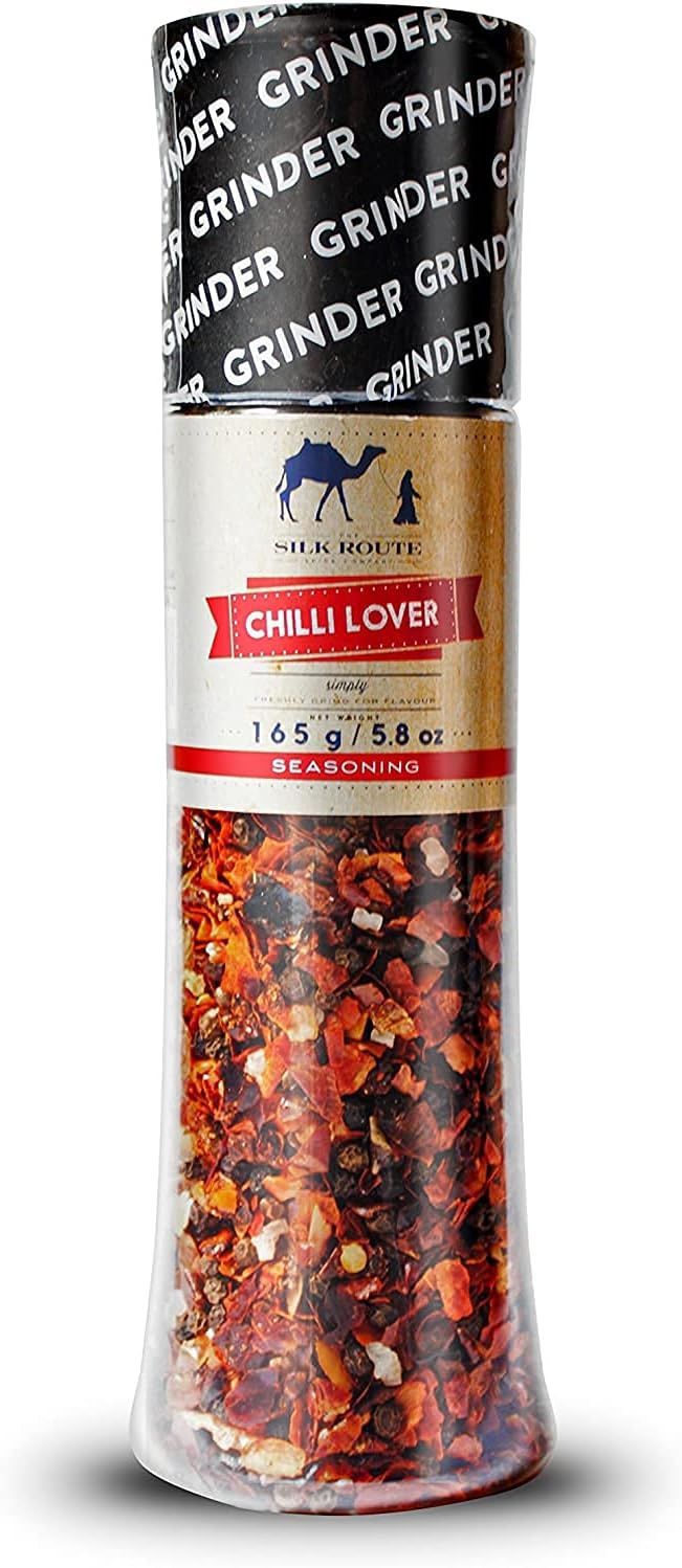 – Silk Route Spice Company Chilli Spice Seasoning Giant Grinder - 165g/5.8 oz