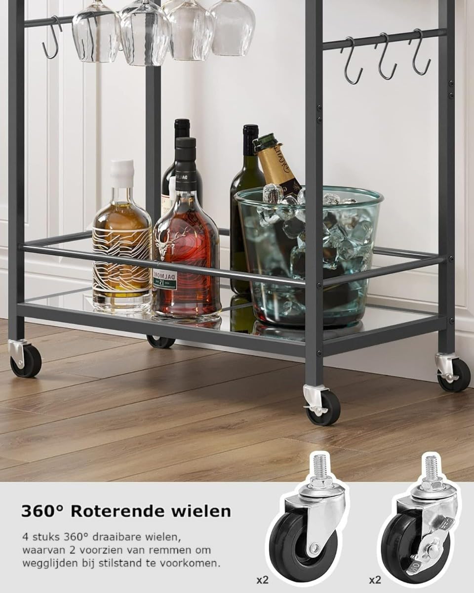 Hoppa! - Serveerwagen - Metall mit Kunststoff - 60x33x83 cm