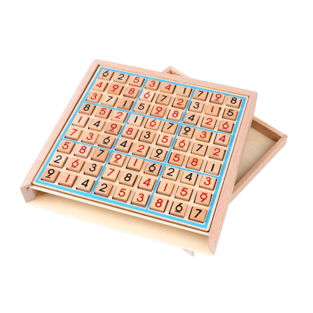 Juguete de Sudoku para Niños de Madera 9 Cuadrículas Decoracion Colegio