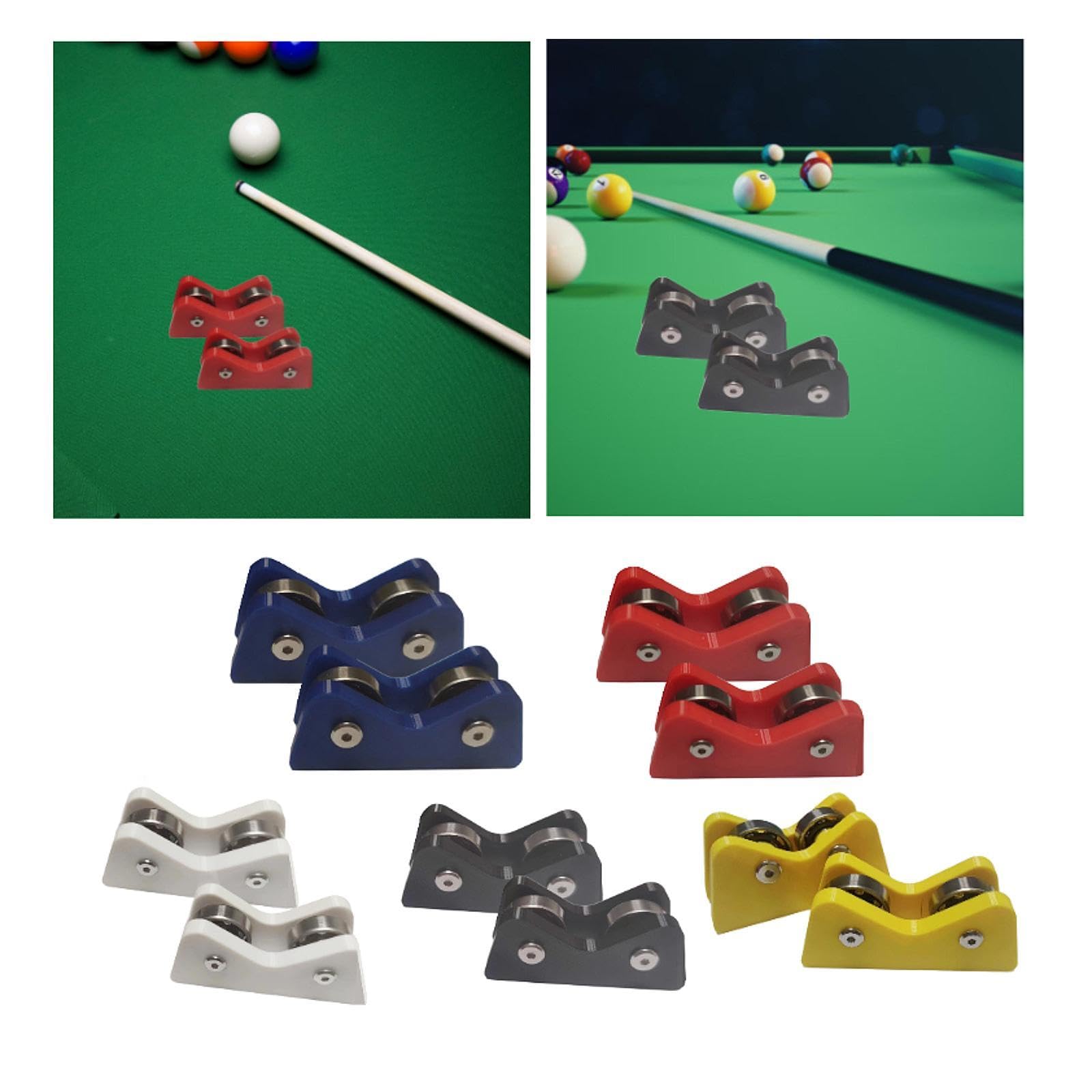 Pool Billiard Cue Roller, 2PCS Stainless Steel Billiard Cue Straightness Detector Checker with Storage Bag for Billiard Rooms Clubs Pool Cue Test Tools