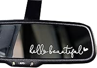 Vista 14 de 3 x Adhesivo para Espejo Retrovisor "Hello Beautiful", Adhesivos para Espejo de Tocador, Adhesivo de Vinilo para Espejo Retrovisor, Regalos