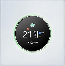 Namolit Controlador de temperatura do termostato inteligente WiFi Controle de botão programável semanal/Aplicativo móvel/Controle de voz Compatível com Alexa/Google Home