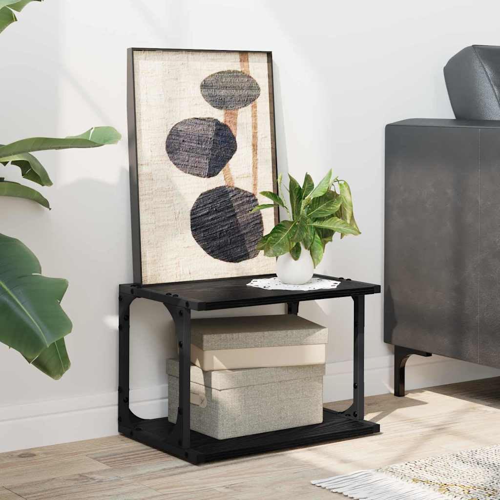 Soporte para impresora, aspecto de roble, 41 x 28 x 33,5 cm, mesa auxiliar para oficina, salón, dormitorio