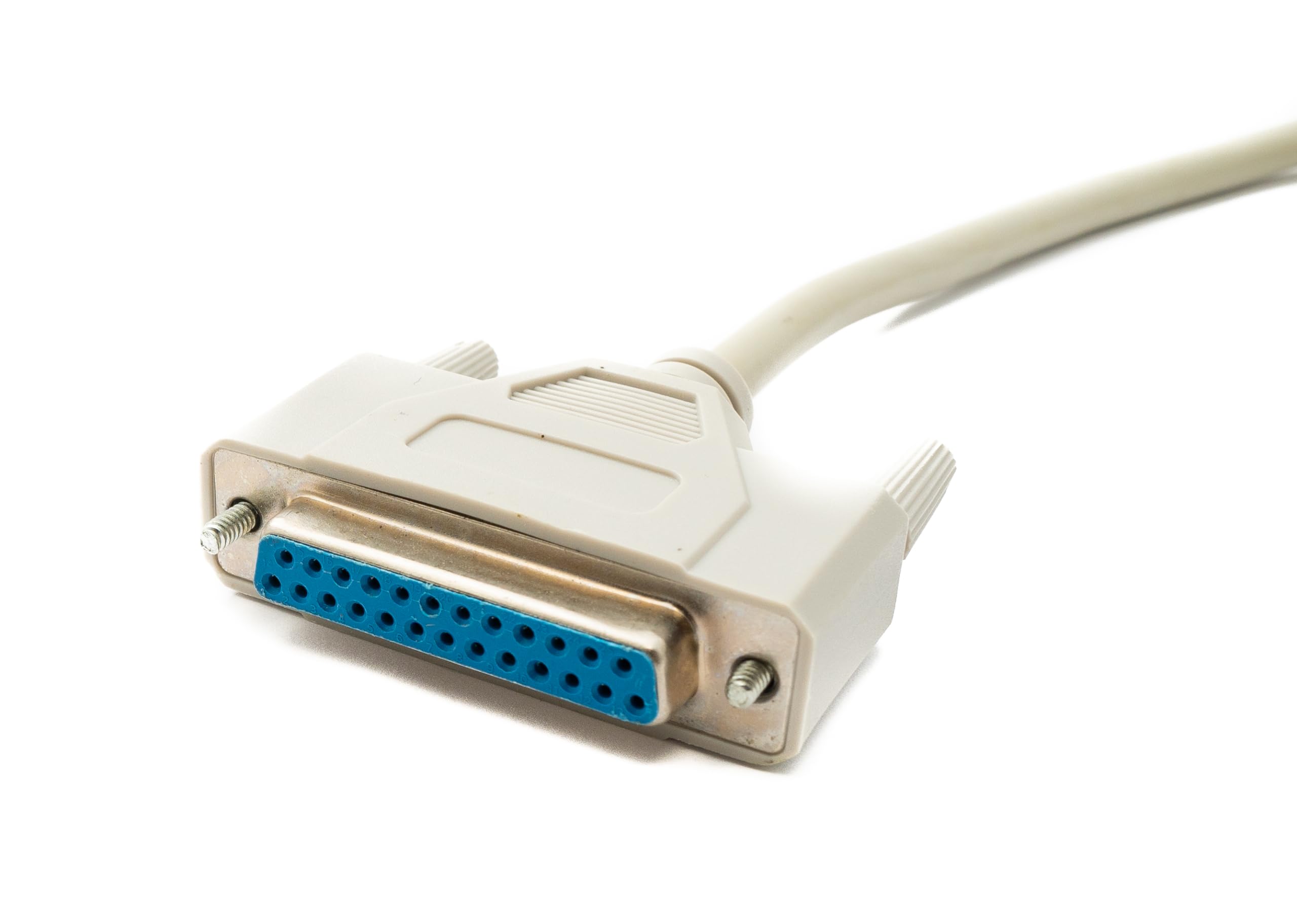 System-S D Sub Null Modem Cavo 150 cm 25 Pin Maschio a Femmina RS530 DB25 Adattatore Grigio