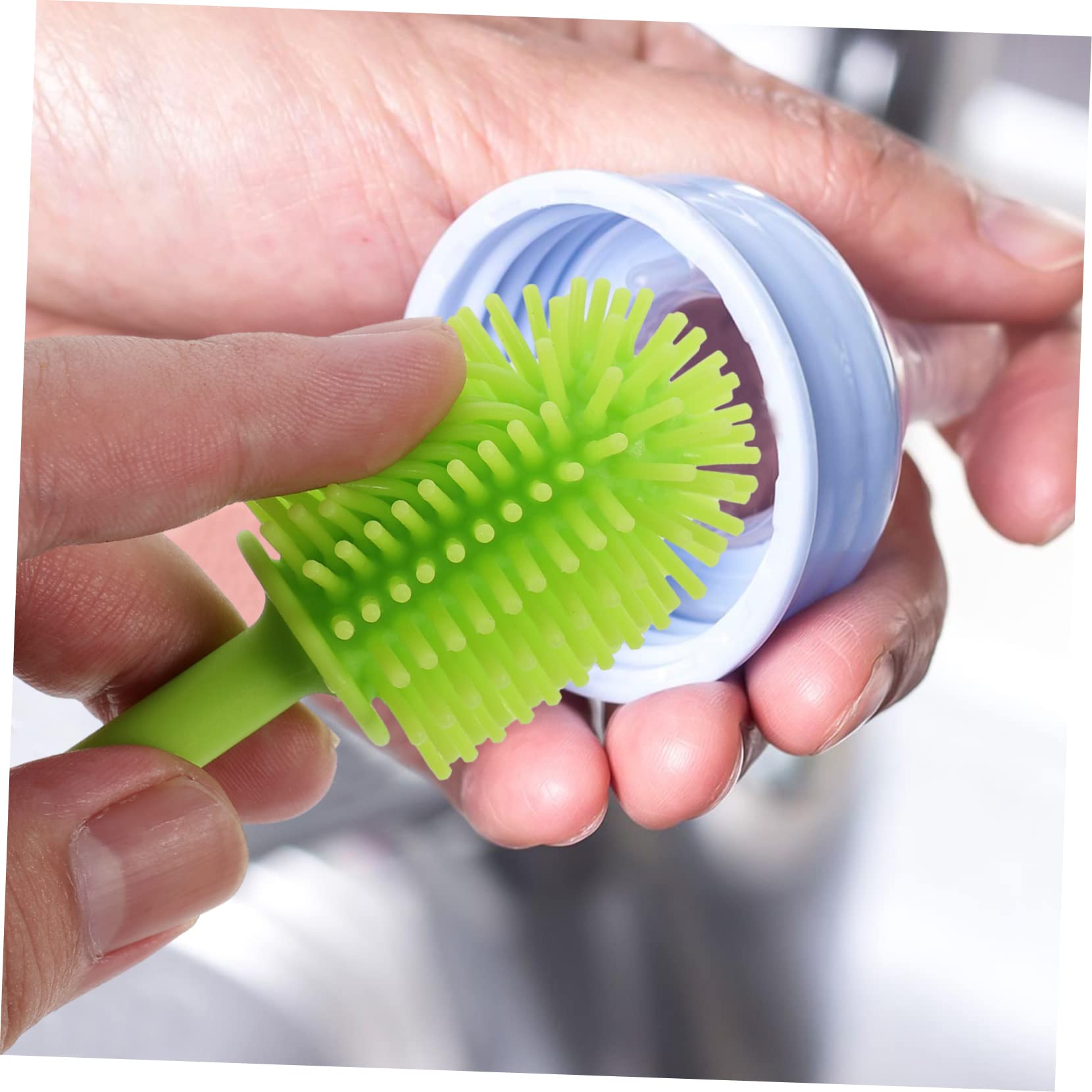 TOYANDONA 6 Cepillos Multifuncionales Para Biberones Limpiador Multiusos Cepillo De Limpieza De Silicona Cepillos De Limpieza Para Uso Doméstico Chupete Limpiador De Botellas De