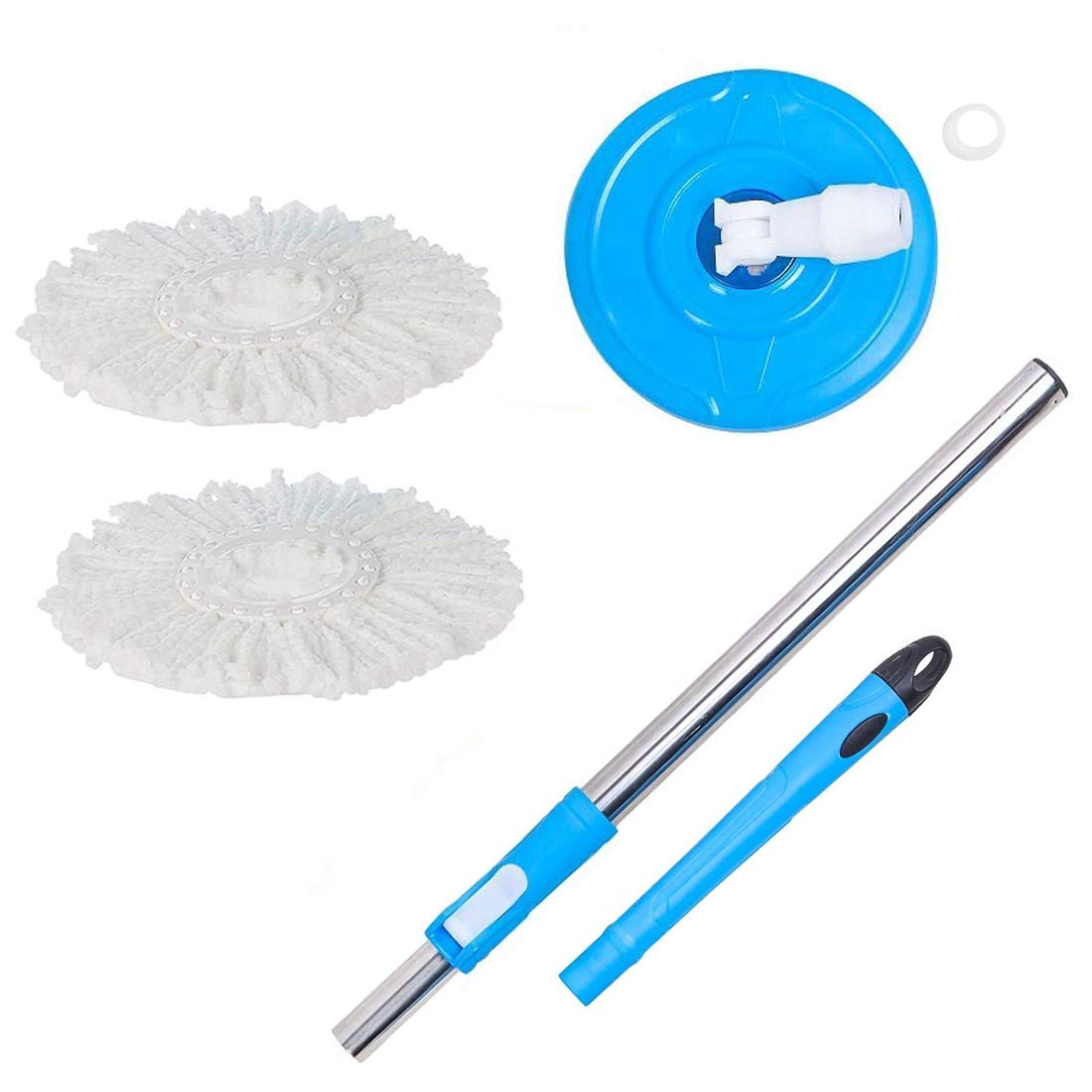 ALLWIN 360 Degree Rotating Pole Mop Rod Stick Stainless Steel with 2 Microfiber Refill (Blue) (B084RBWKFG) Amazon Price History, Amazon Price Tracker