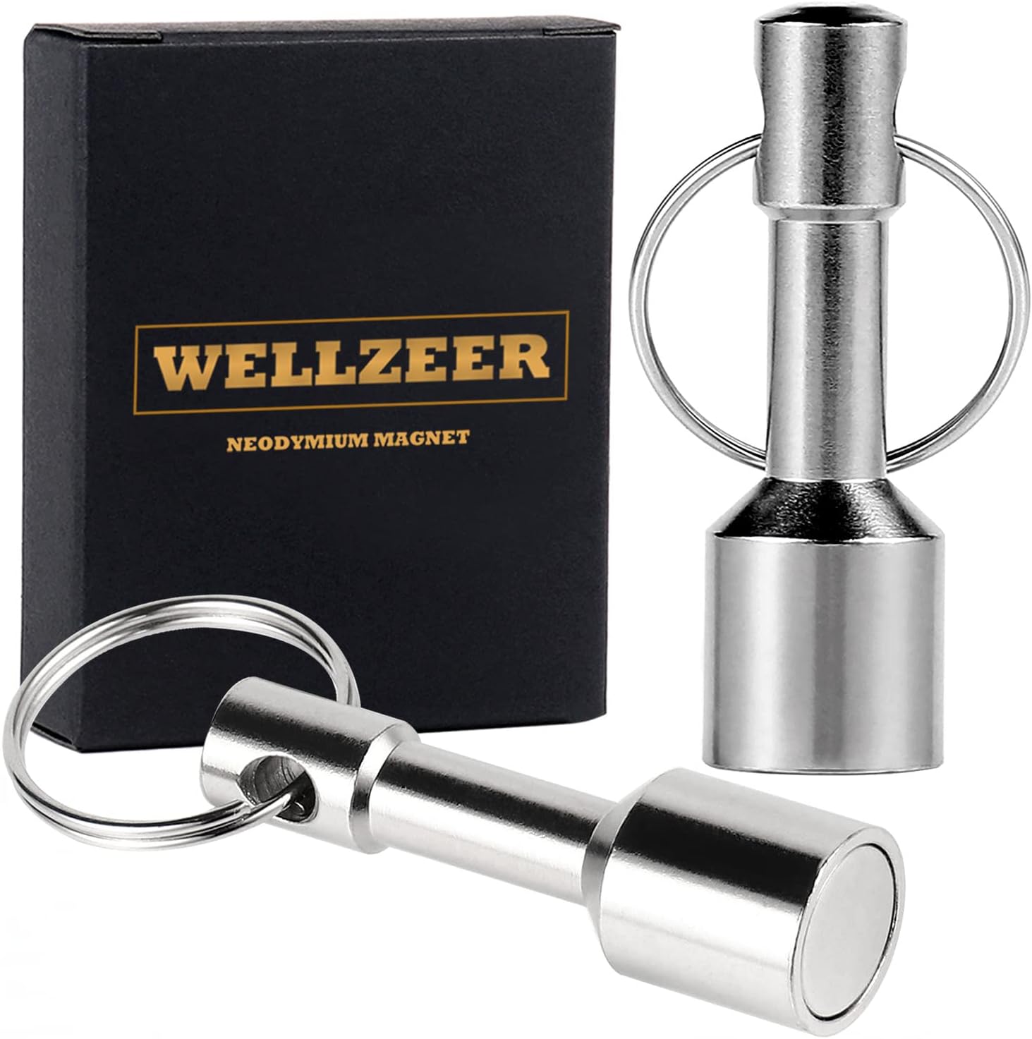 Highlandhawker Rare Earth N52 Neodymium Keychain Gold