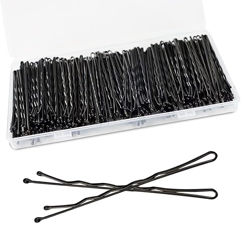 240 pines grandes de Bobby Pins negros Jumbo Bobby pins negros largos para mujeres y niñas con caja para mujeres y niñas, 2.75 pulgadas2.8 in