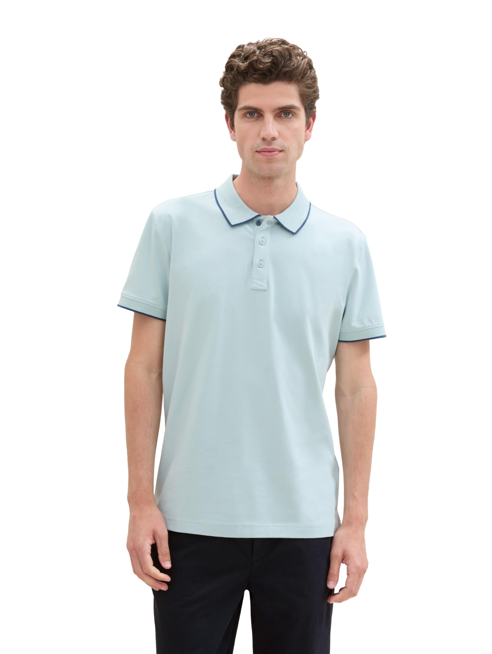 TOM TAILOR Men's Basic Polo Shirt with Short Sleeves