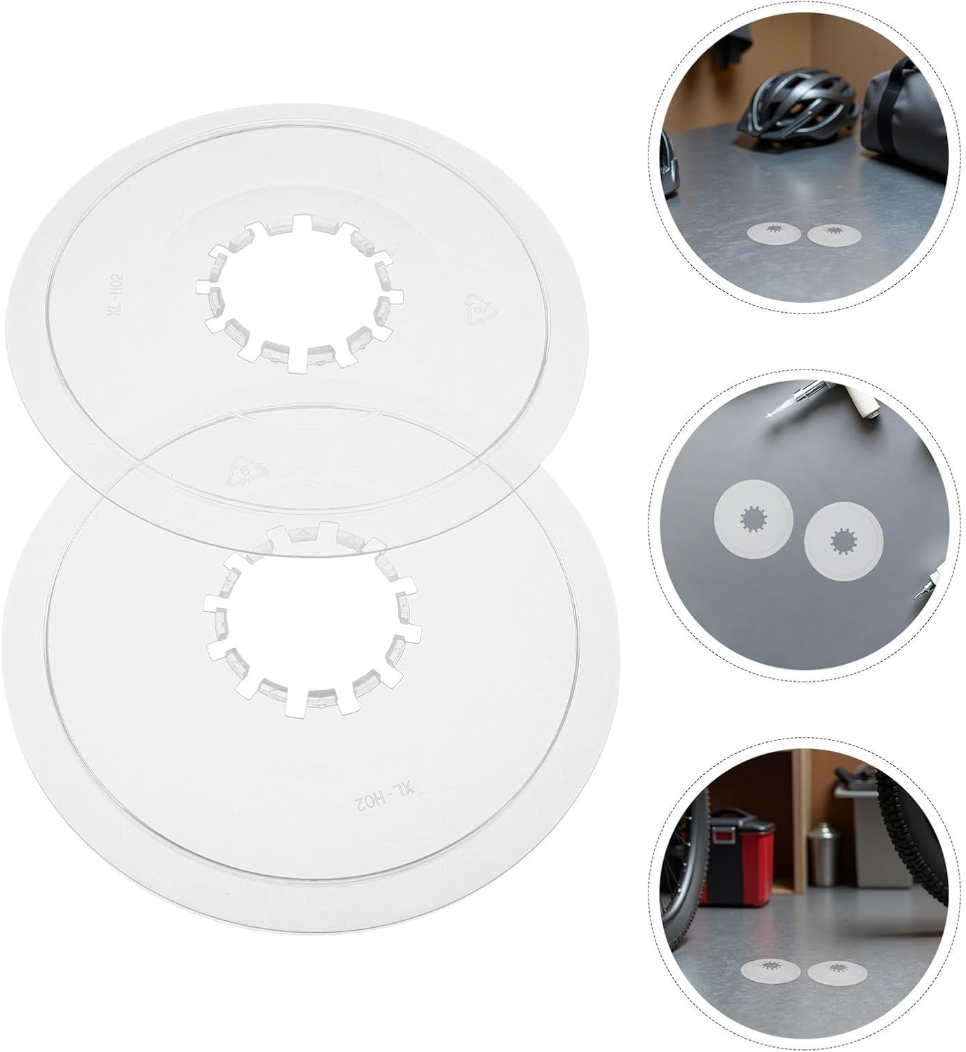 NUOBESTY 6pcs Bike Flywheel Spoke Protector Cover for Rear Sprocket, Sturdy Abs Plastic with Precise Fit Design, Seals Out Debris and Moisture, for Cycling Adventure and Maintenance