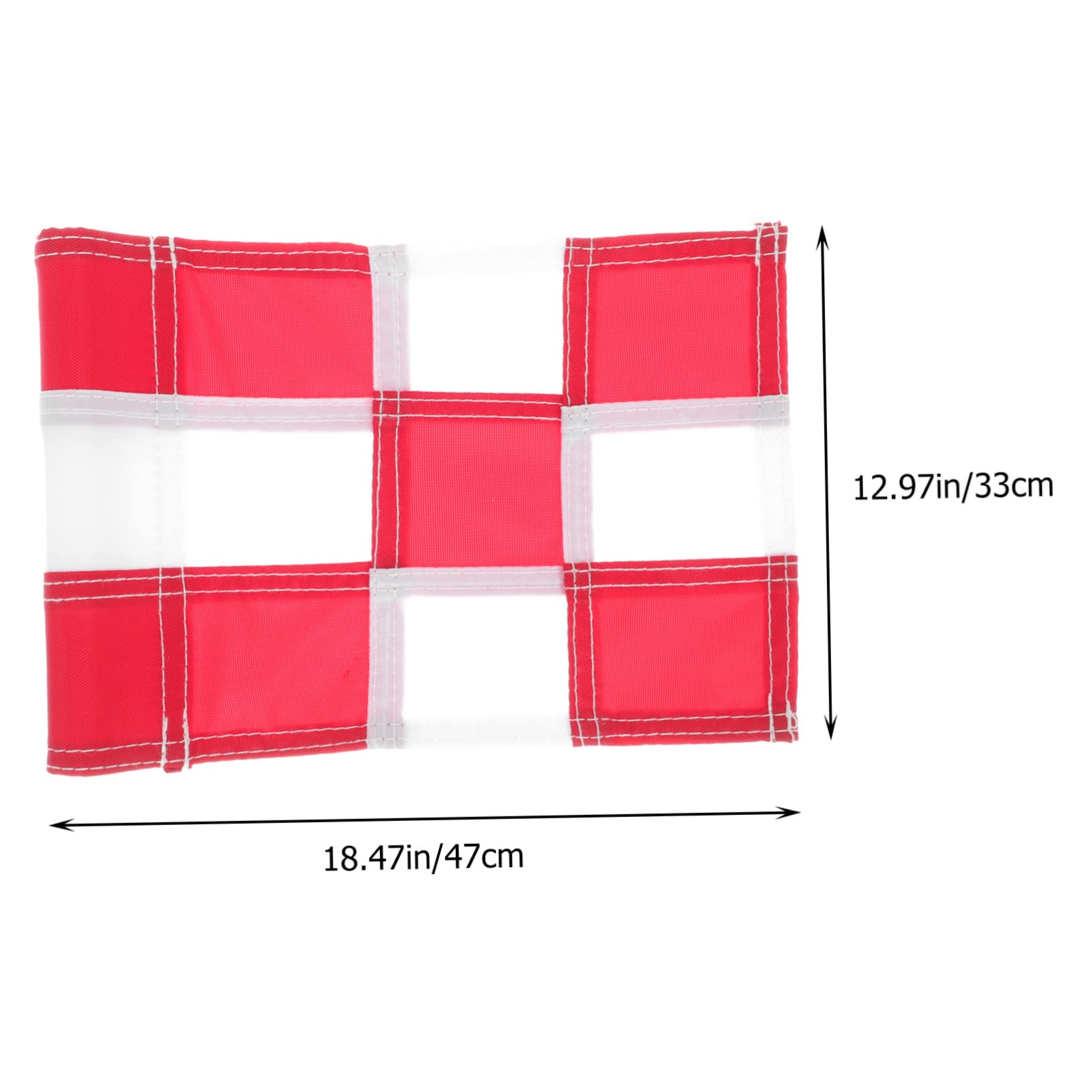 Mipcase Golfing Checkered Golf Targeting Flag for Training Reusable Golf Course Flag for Backyard Practice and Putting Drills