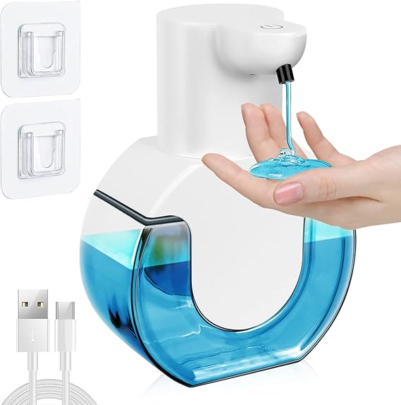 ATPWONZ 420 ML Soap Dispenser Automatic, USB Rechargeable Automatic