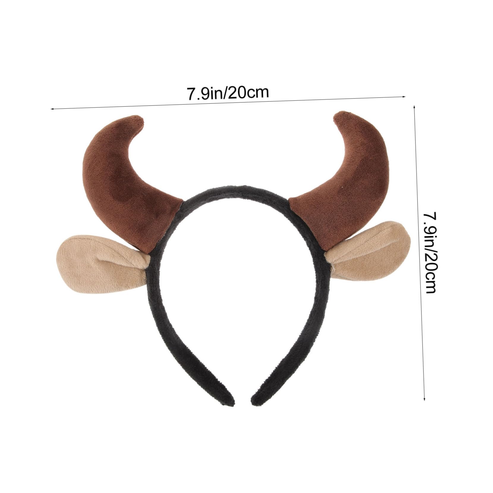 SHERCHPRY 12pezzi Corna Di Halloween Con Fasce Per Accessori Per Travestimenti Decorazioni Per Feste e Cosplay Disponibili Scuro