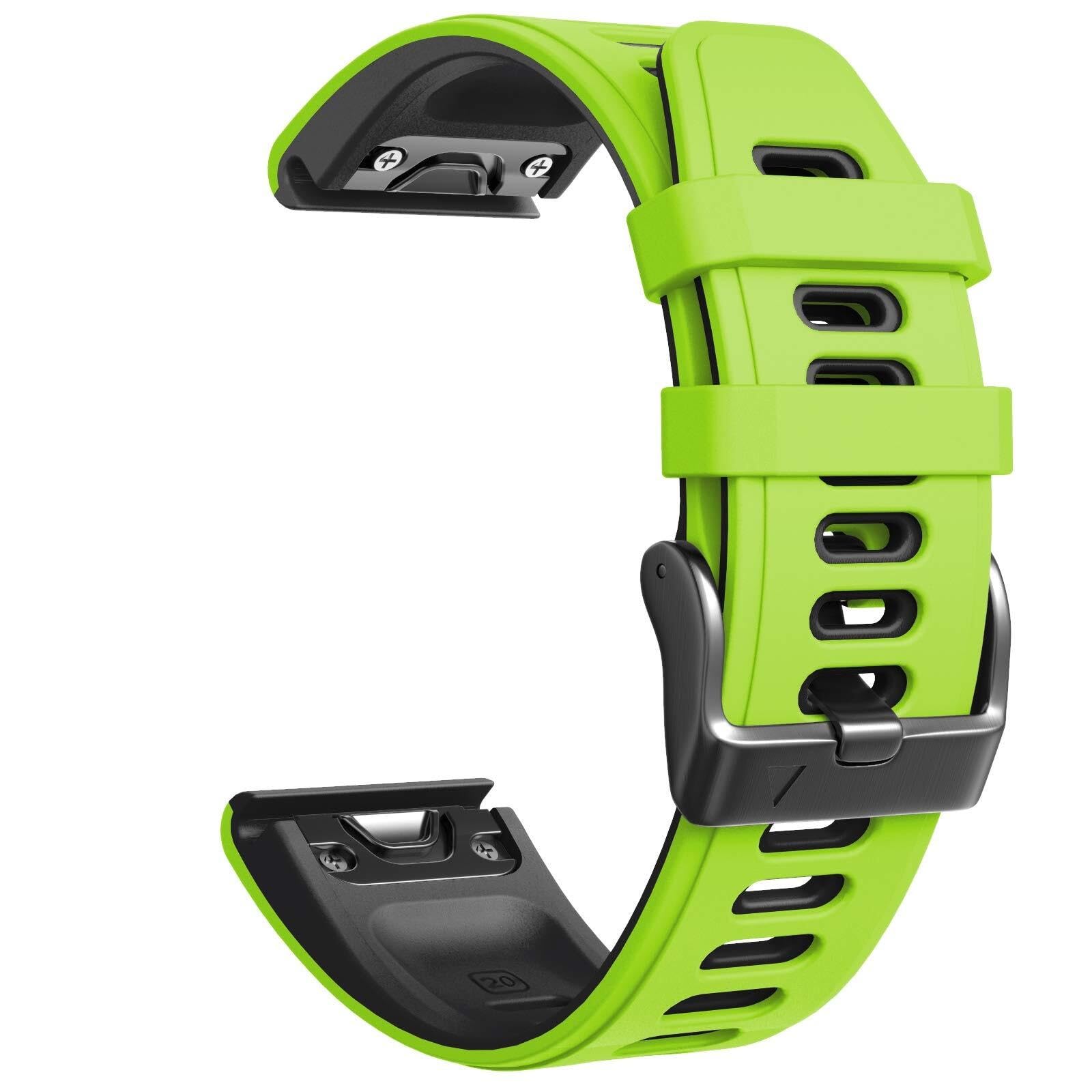Do zegarka Fenix 6S Pro Watchbans do smartwatcha Fenix 6S/Fenix 7S/Fenix 5S / 5S Plus/D2 Delta S (biało-czarny)