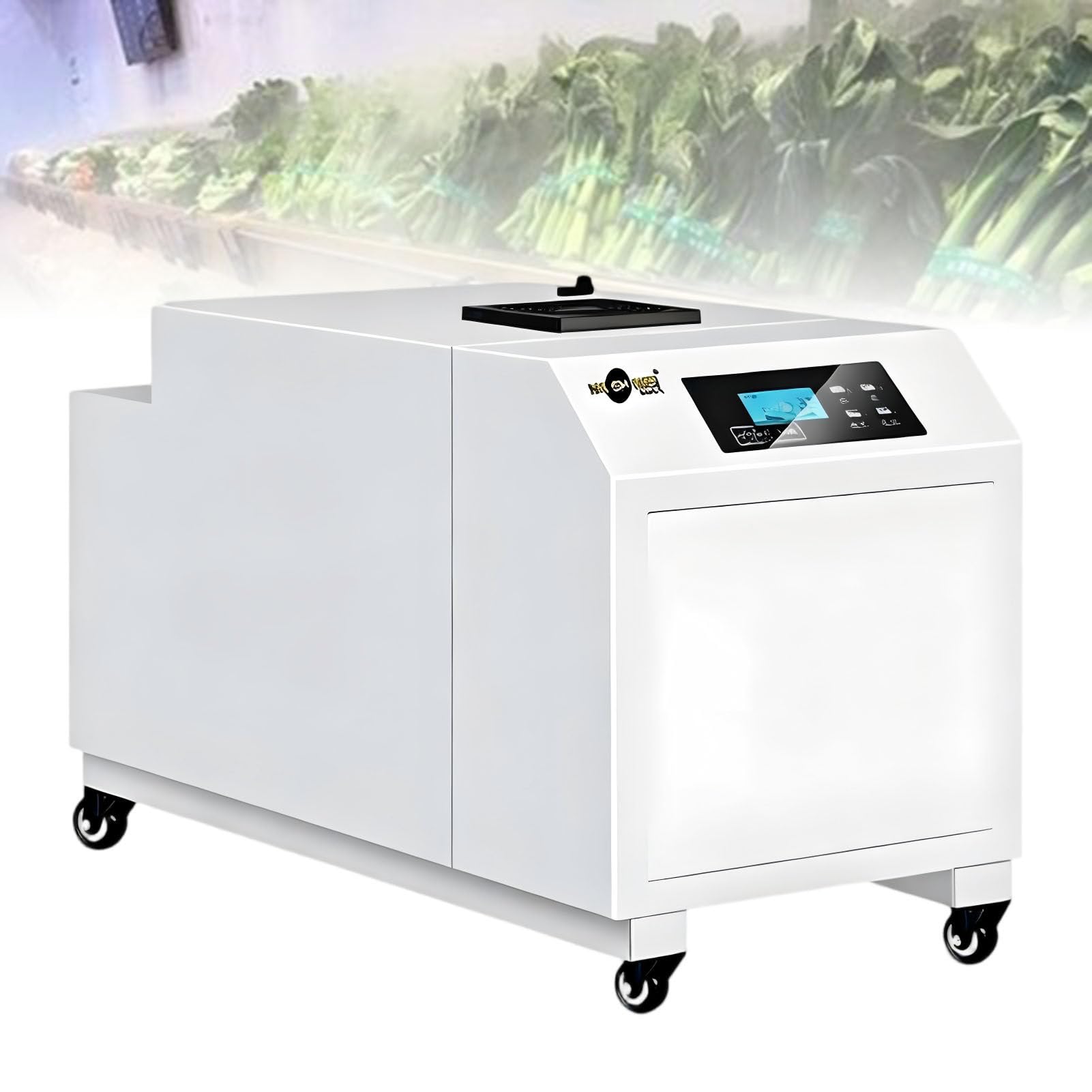 ExoticaBlend Ultrasonic Industrial Humidifier, Commercial Humidifier with Automatic Water Filling, Adjustable Humidity for Factories and Workshops 6KG/H