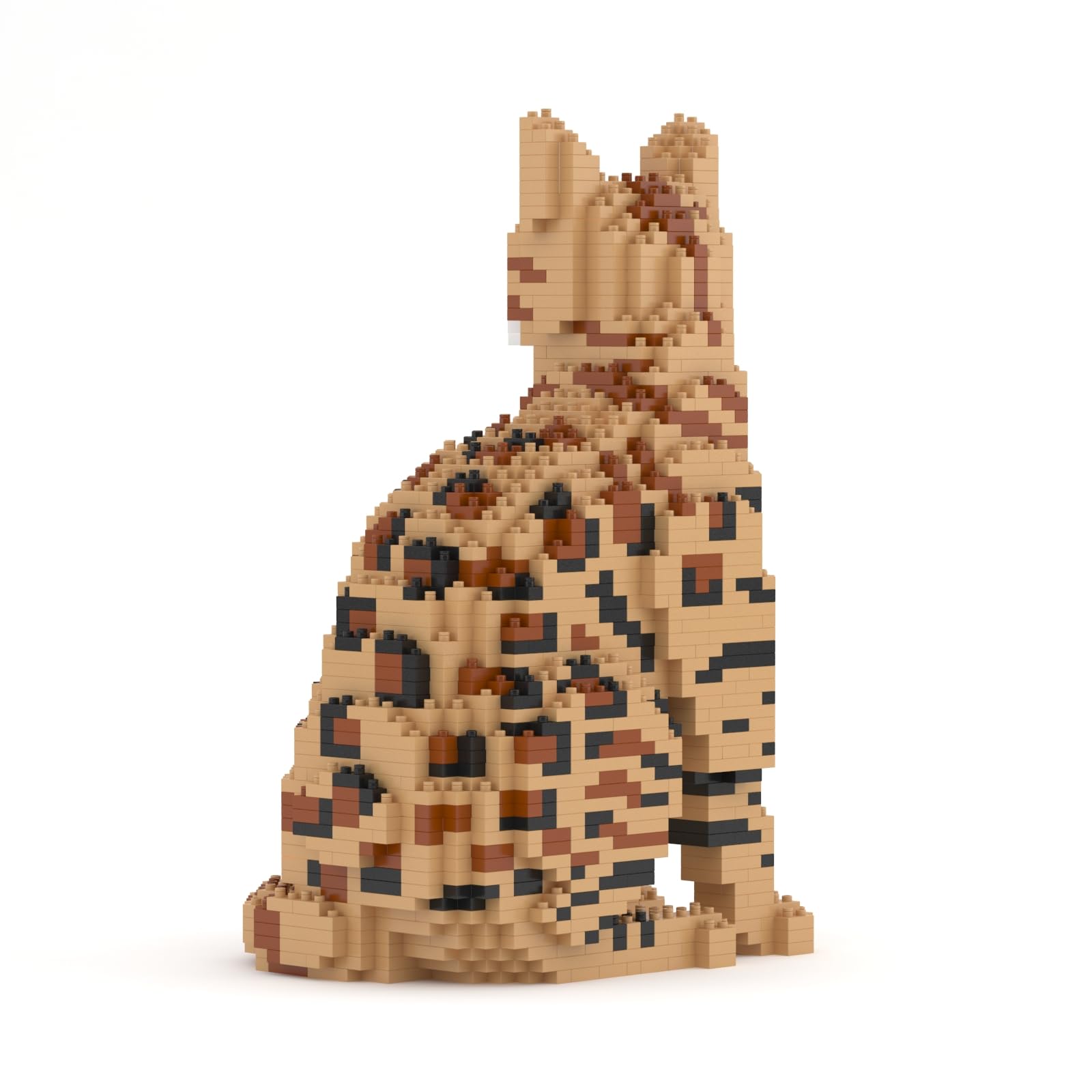 JEKCA Bengal Cat - Paquete 4 en 1 01S-M01 | Bloques de construcción de plástico para Gatos | A Partir de 14 años