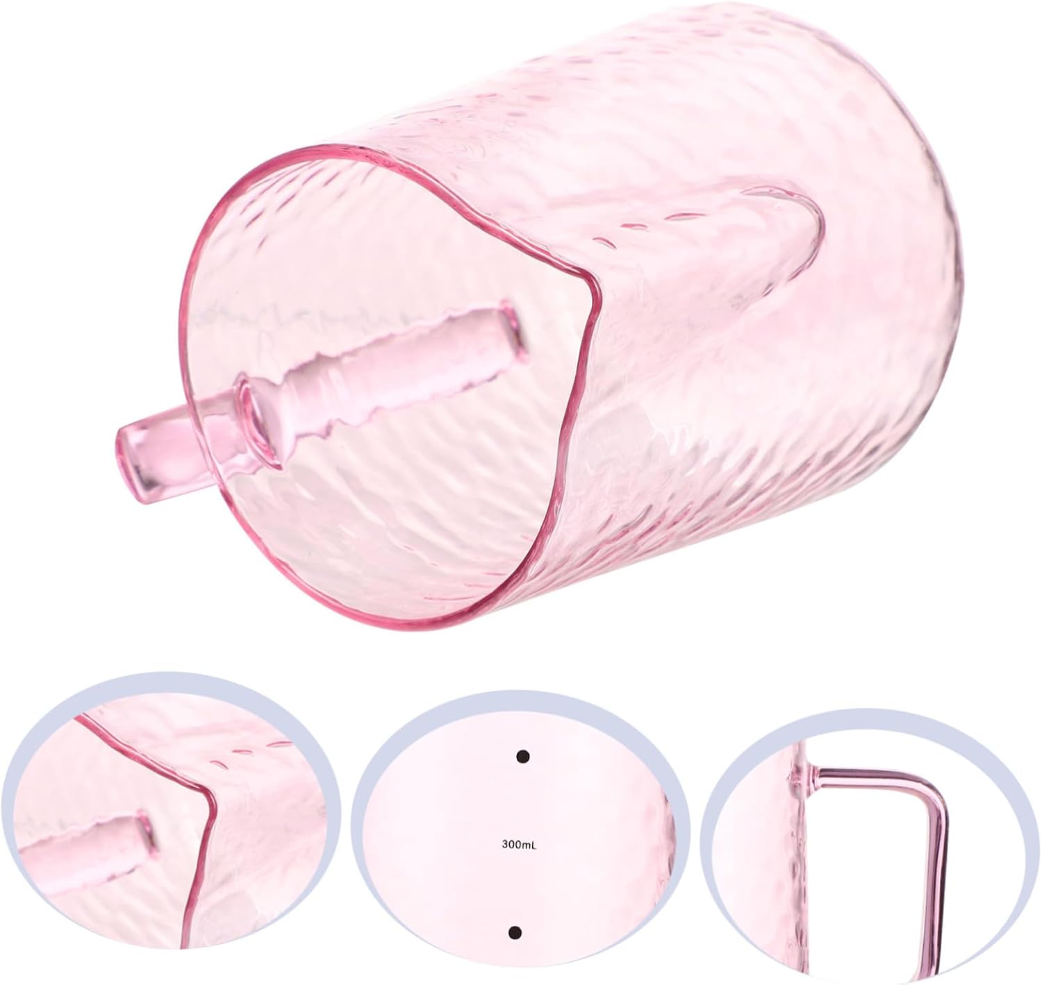 500ml Colorful Glass Coffee Pot Beak Spout Large Capacity Milk Jug for Coffee Tea and Beverages for Home and Parties