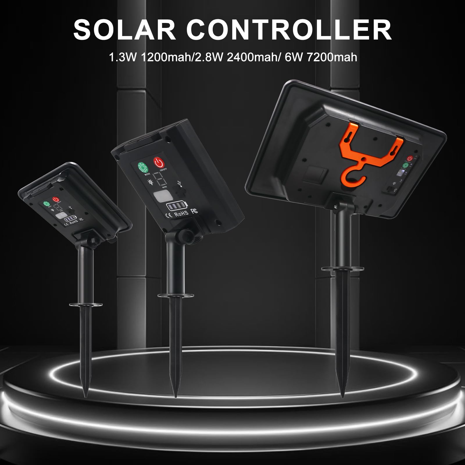 KISUFU Bande LED solaire - 24 V - COB - 320 LED/m - Étanche IP68 - Avec USB 8 modes 2400 mAh - Contrôleur de boîte à cellules solaires pour jardin, véranda, balcon, pavillon