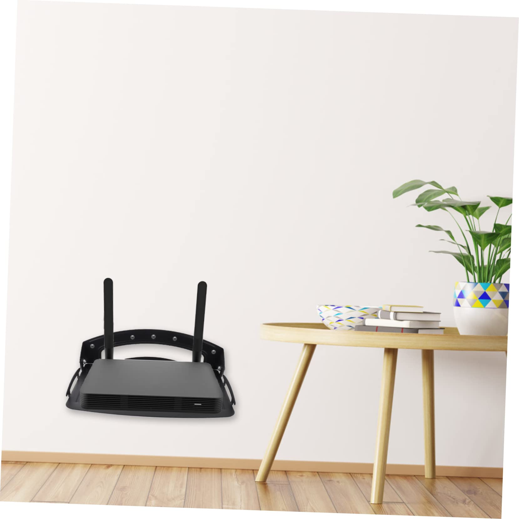 jojofuny Support Mural Pliable pour TV Étagère De Stockage pour Routeur Organisateur pour Téléviseur