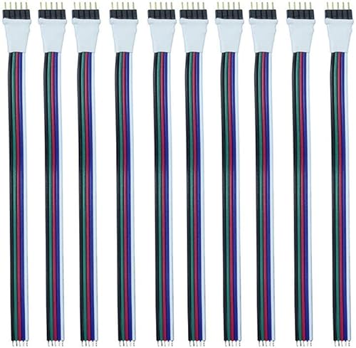 5 pines DC Cable de conector Macho para Tira de luz LED SMD 5050 3528 RGBW RGBWW 5 pin Cable