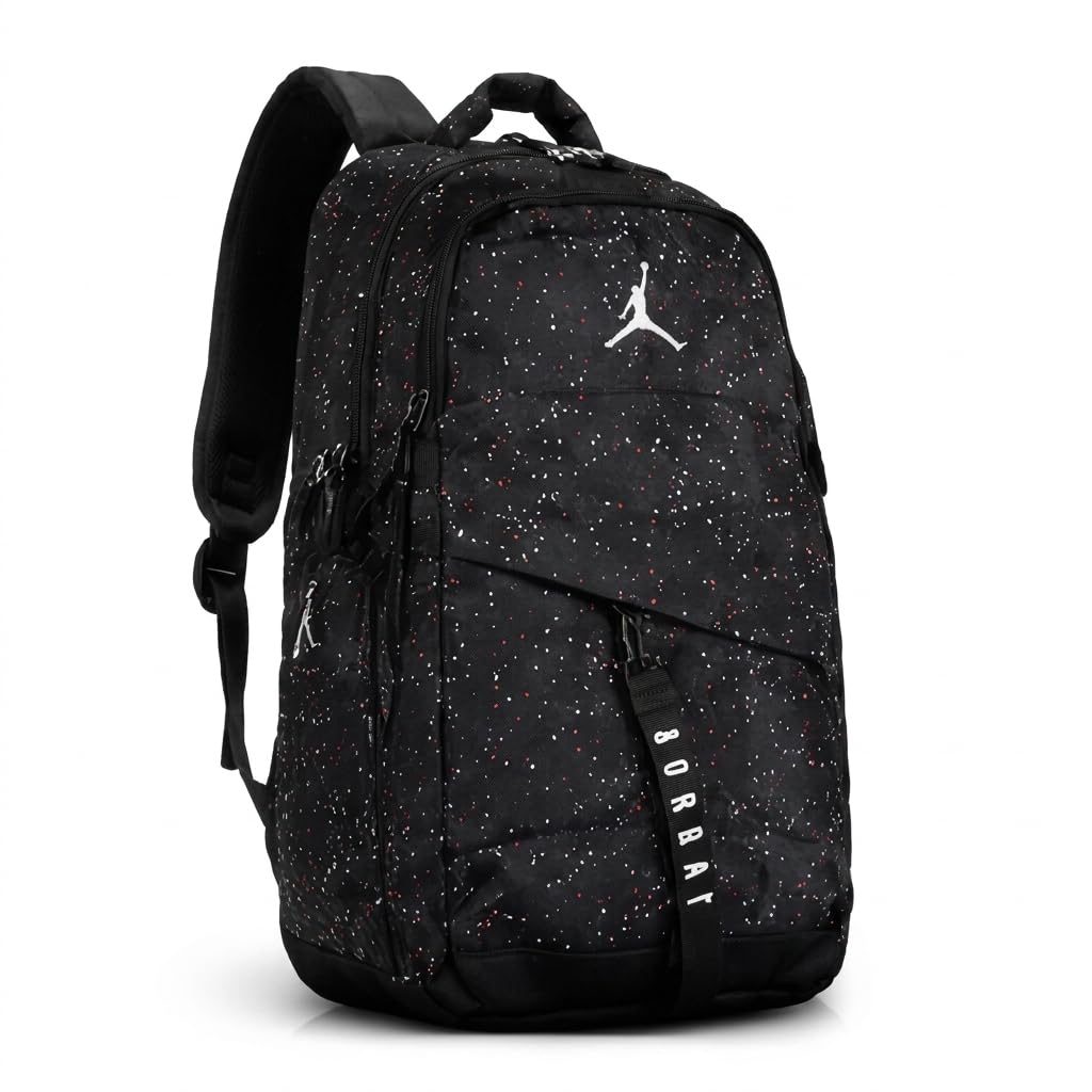 Laptop Backpack for Men & Women | Water Resistant College Bag | Travel Laptop Backpack with Multiple Compartments | Stylish Black Casual Bag for Office, School & Daily Use-image-1