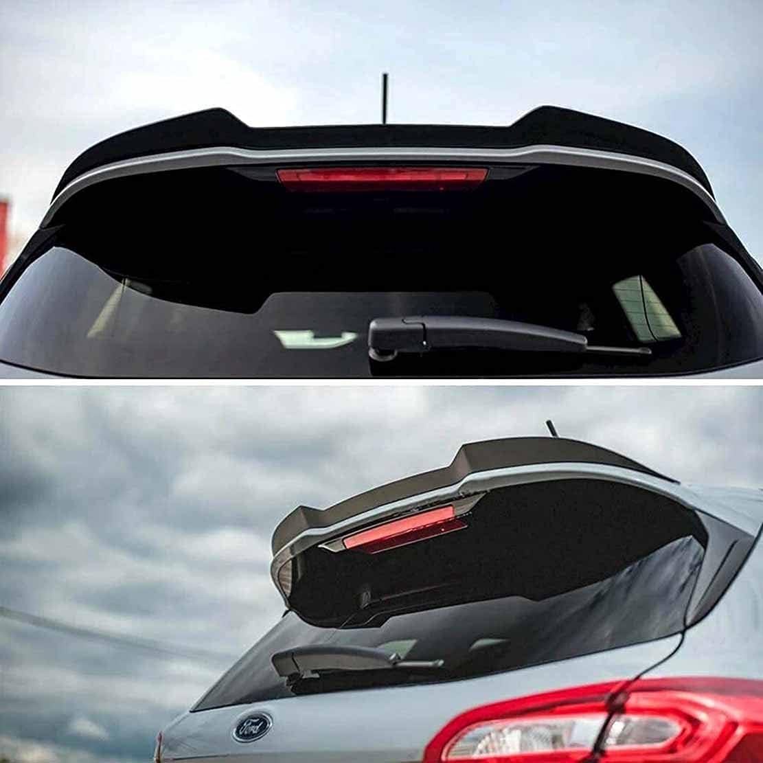 Auto Spoiler Posteriori ABS per Ford Fiesta St Mk8 2018-2020 2021,Posteriore Ala del Labbro Diffusore Paraurti Resistenza agli Urti Styling Carrozzeria Parti