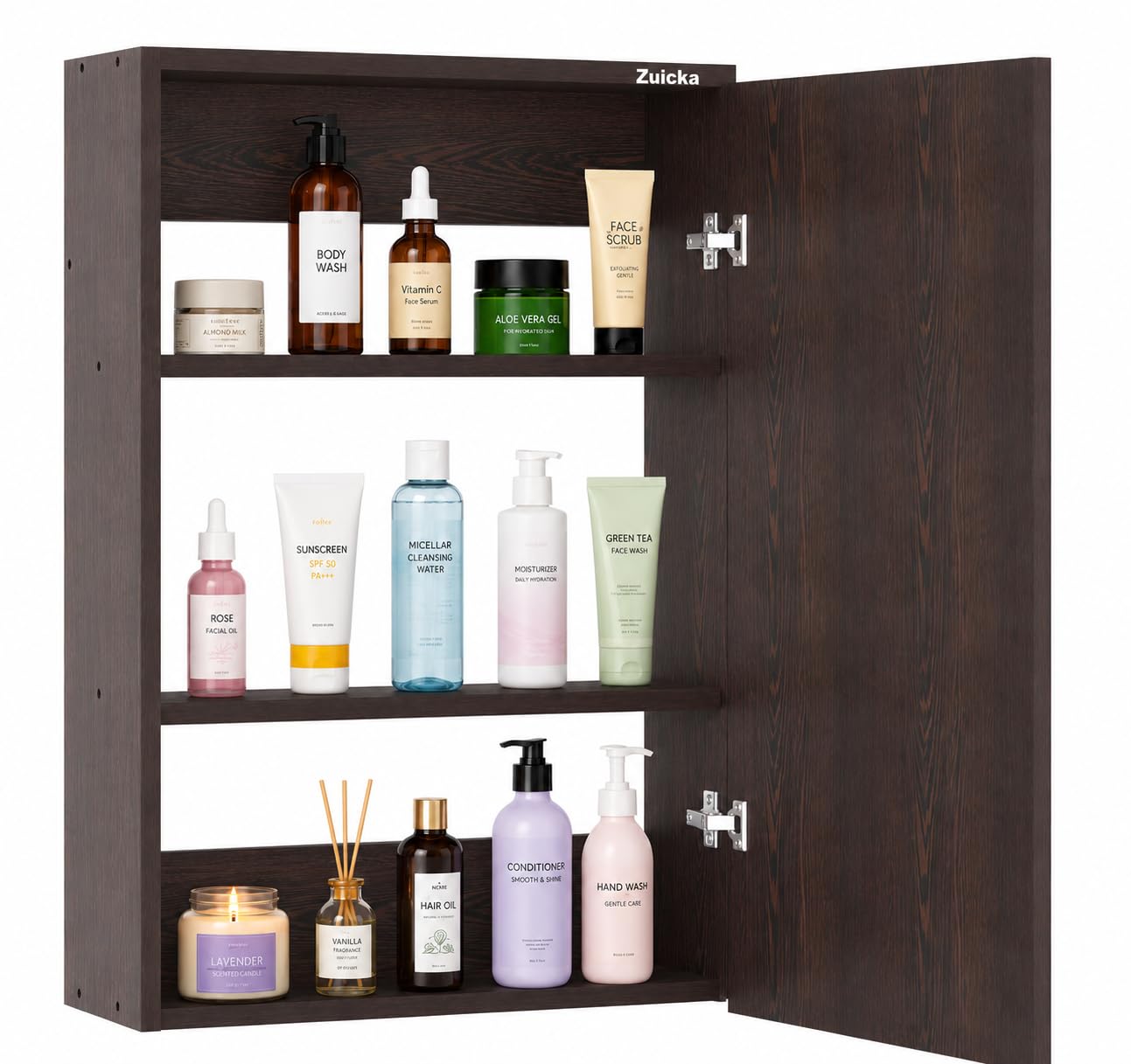 Bathroom Mirror Cabinet with Storage | Multipurpose Medicine Cabinet with Mirror Door | Modern Organizer for Home, Wash Basin & Vanity Area | Space Saving Bathroom Storage Unit-image-47