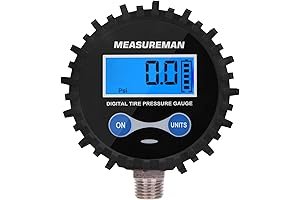 MEASUREMAN 2-1/2" Dial Size Digital Water Pressure Gauge