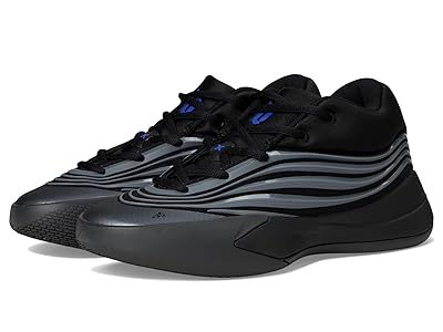 adidas Kids Dame X Basketball Shoes (Big Kid) Kids Shoes Black/Iron Metallic/Lucid Blue