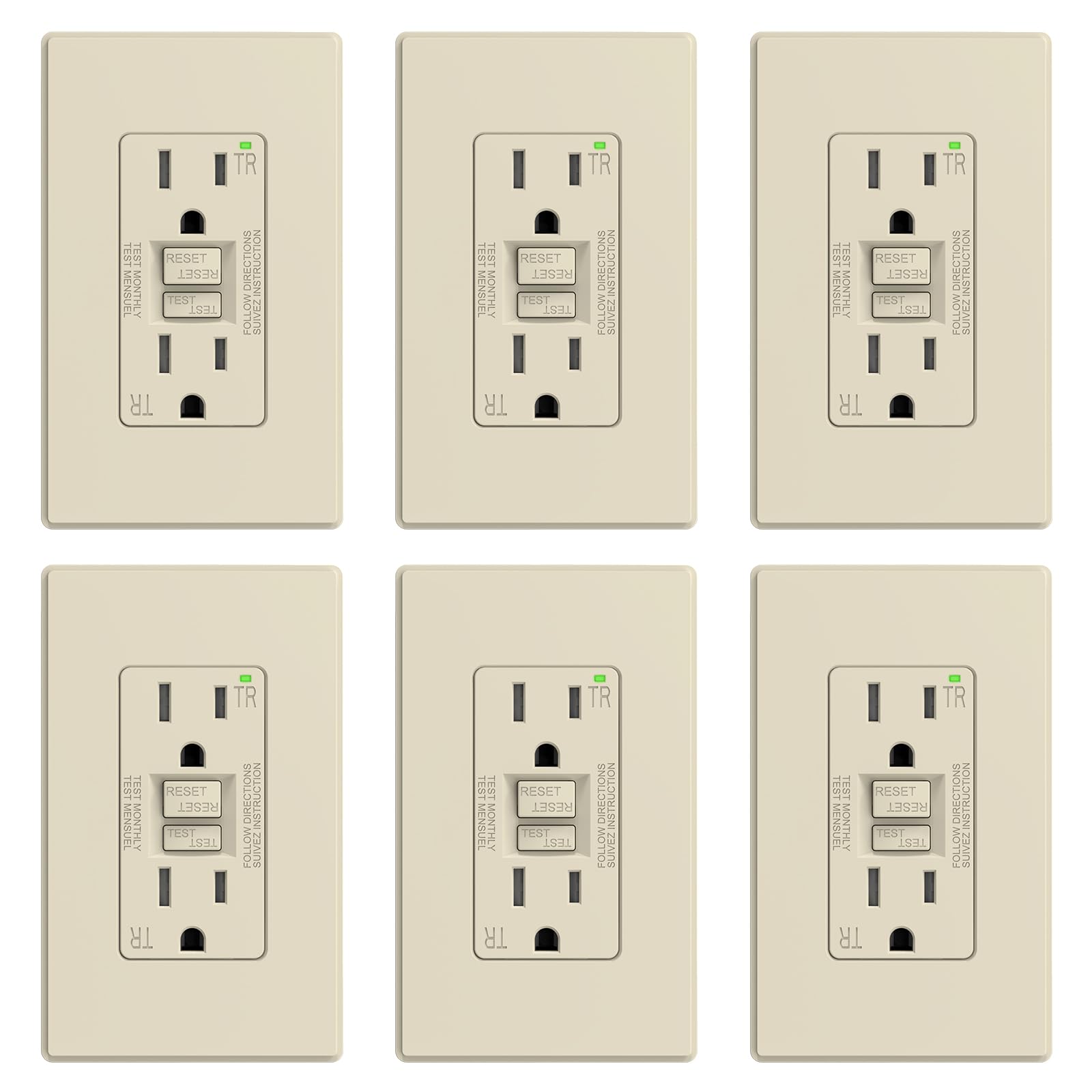 ELEGRP GFCI Outlet - Self-Testing Safety -9