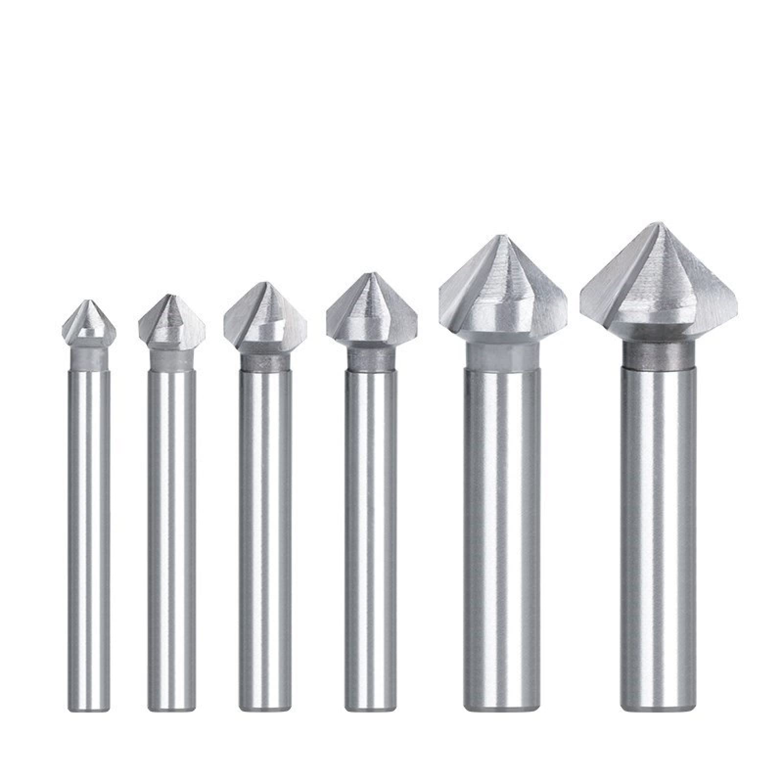 Taladro Avellanador HSS, Acero De Alta Velocidad, 3 Flautas, Cortador De Biselado De 90 Grados, Herramienta De Perforación De Agujeros De Metal,40,0 Mm