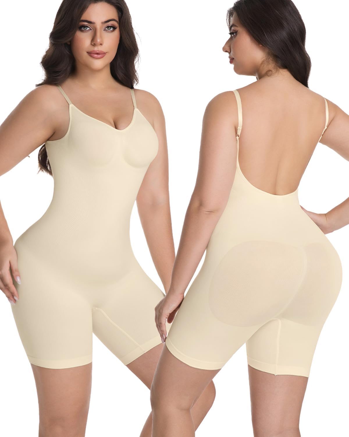 Tank Bodysuit for Women Tummy Tucker Shapewear Butt Lifter Body Shaper Compression Bodysuit