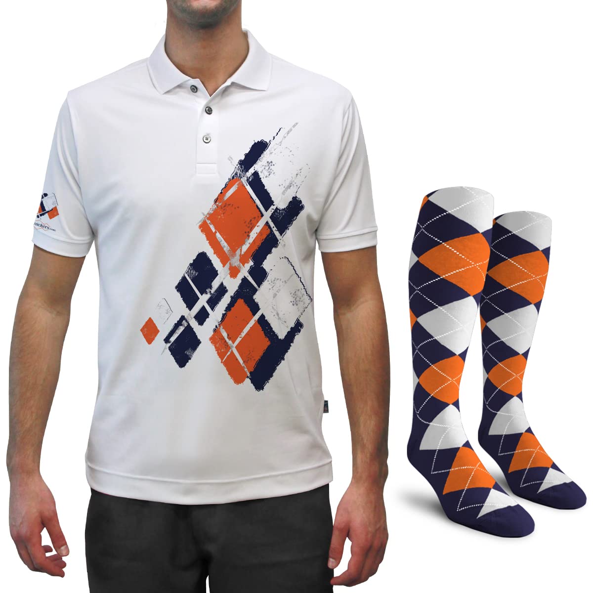 Argyle Utopia Polo da uomo ad asciugatura rapida, ideale per sport e tutte le attività all'aperto