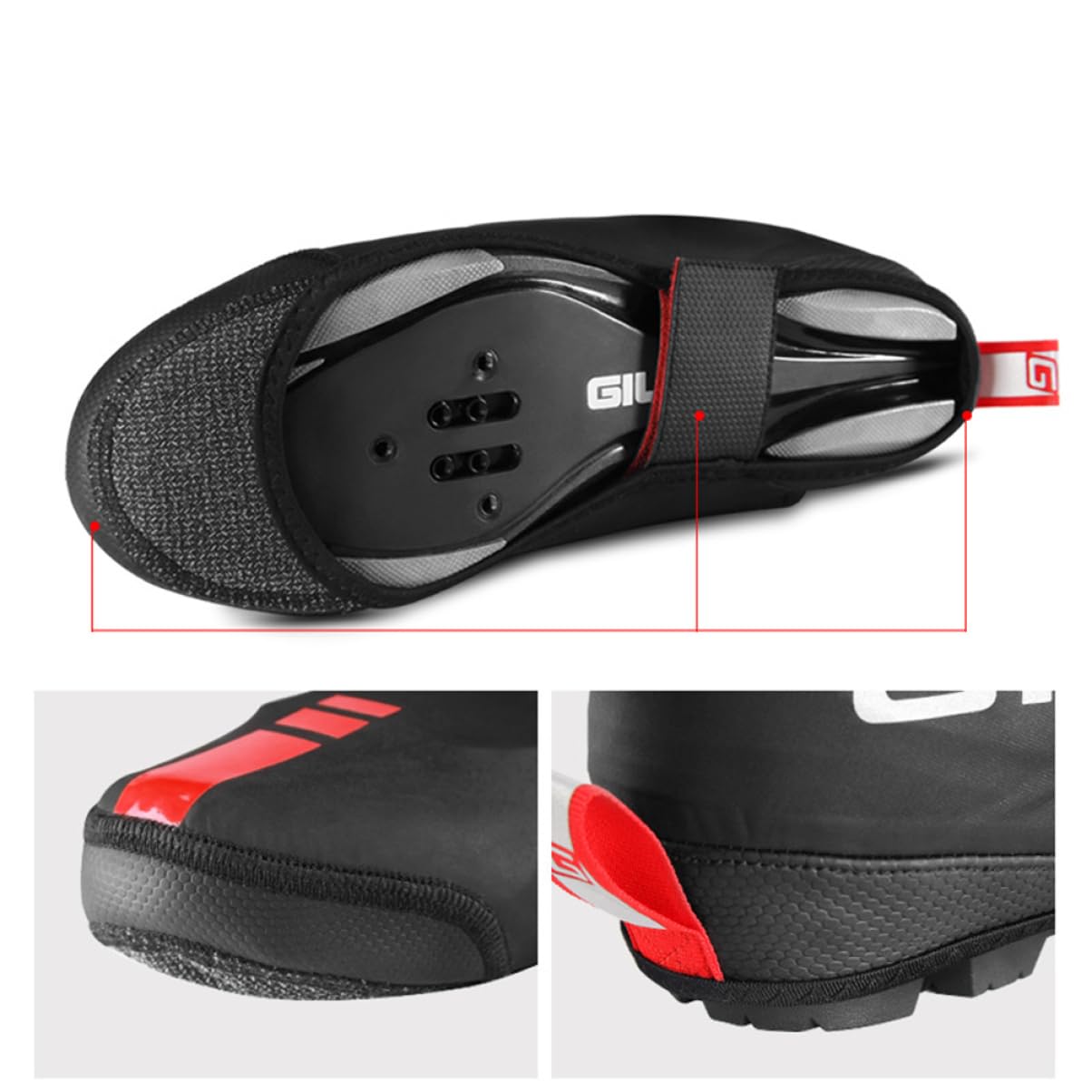 3 szt. Ochraniacze na buty MTB Outdoor Ochraniacze na buty Kolarstwo Termiczne ocieplacze Ochraniacze na buty MTB Excersise Bike Ochraniacze na buty rowerowe Ochraniacze na buty zewnętrzne do jazdy na